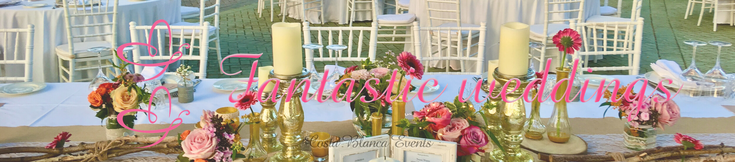 Moodbook image of a Fantastic wedding arrangement in Spain